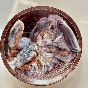 "Footloose" Bunny Tales Collector's Plate by Bradford Exchange